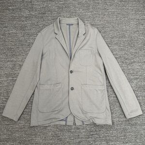 Wills Huckberry Garment Dyed Blazer Men XL Gray Unstructured Cotton Stretch